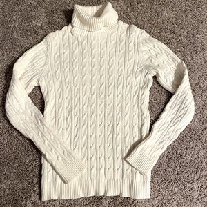 Charter Club cable knit turtleneck sweater